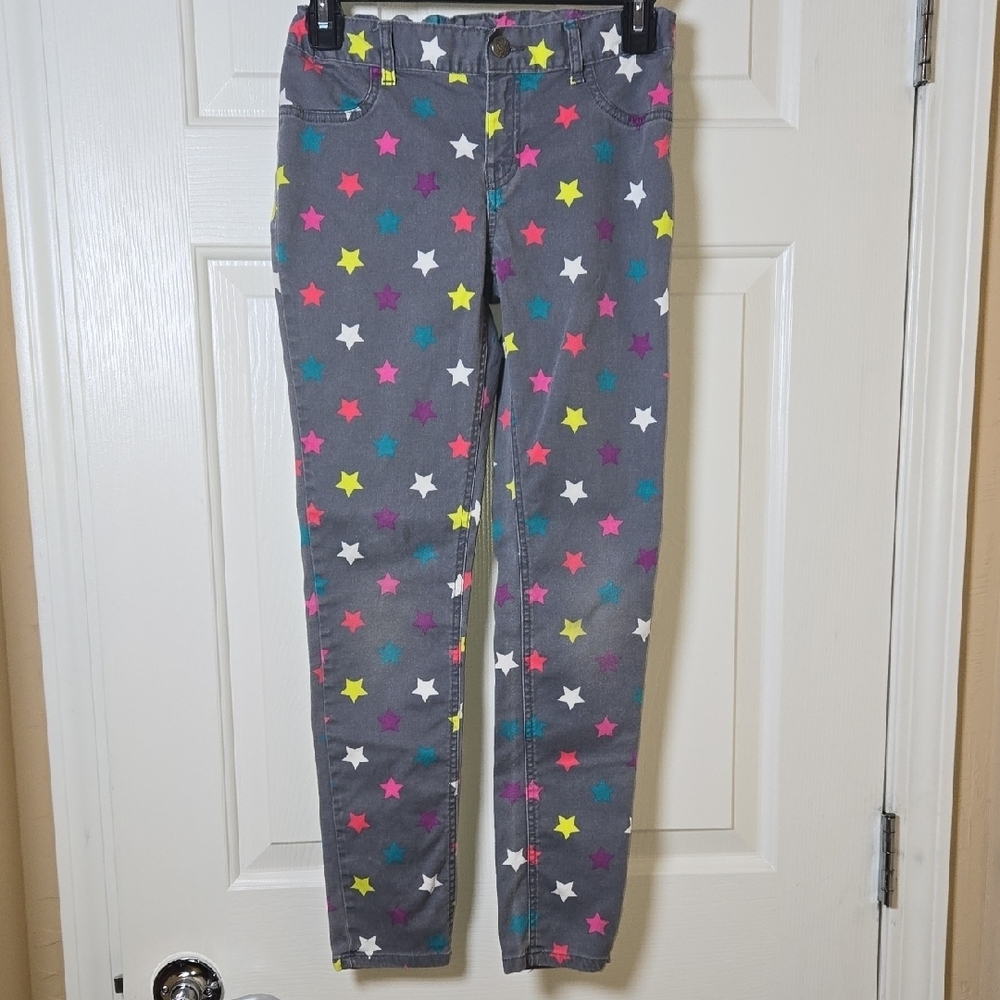 PLACE Jr 12 1990's Jeggings Bright Stars ADJ WAIST Y2K FUN UNIQUE COMFY BOLD Y2K